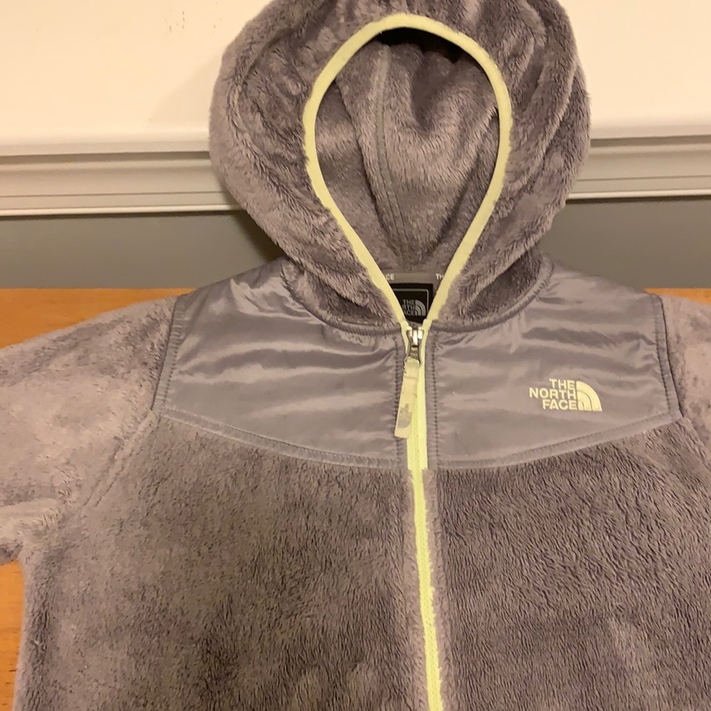 North Face jacket, girl size 14/16 tan color